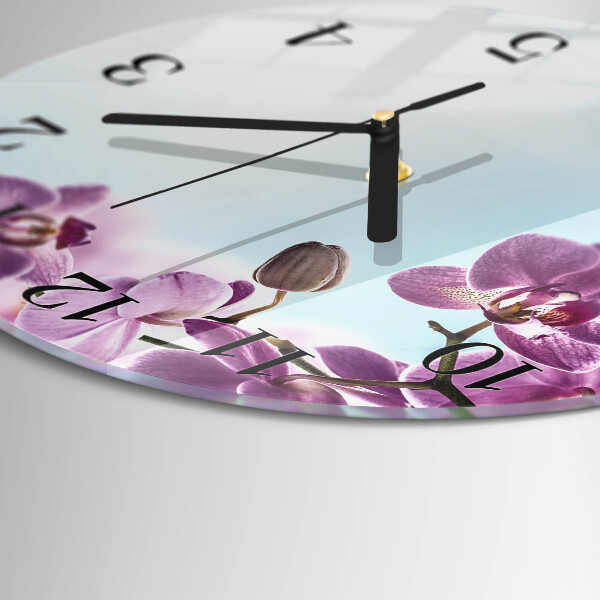 Orologio rotondo Orchidea