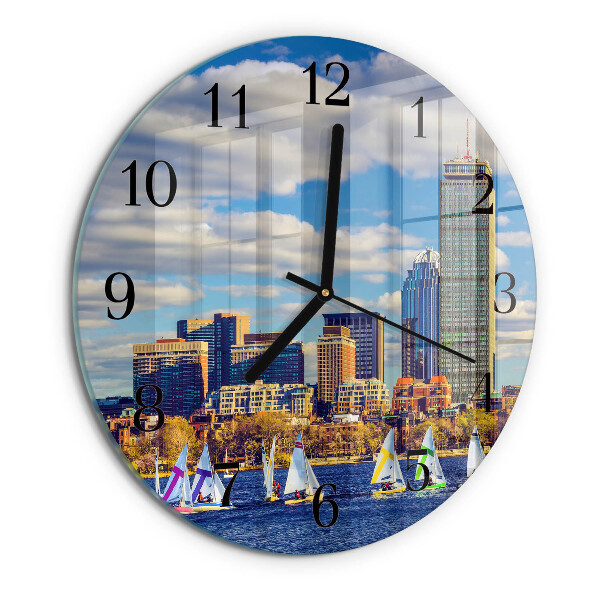 Orologio rotondo barche a vela