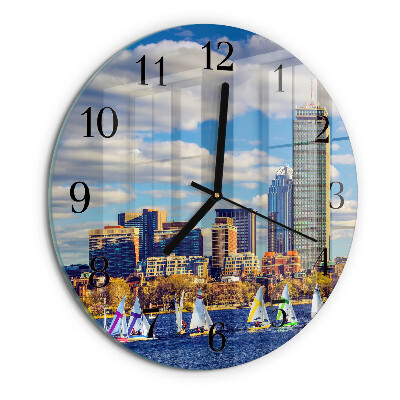 Orologio rotondo barche a vela