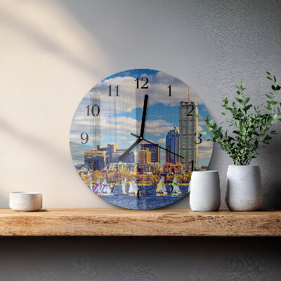Orologio rotondo barche a vela