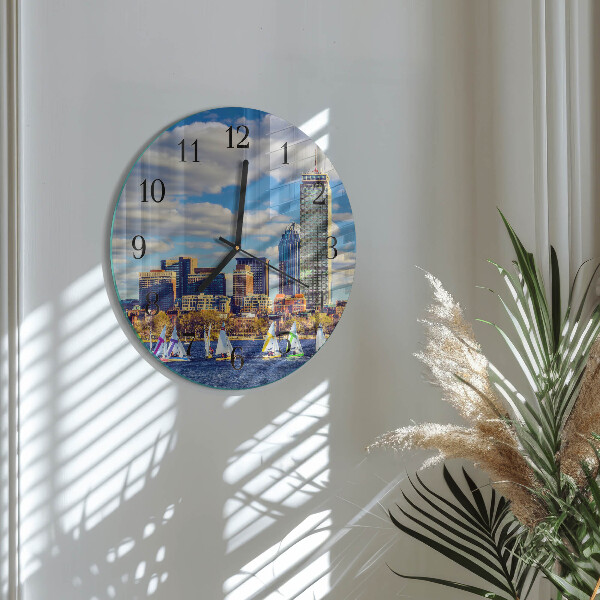 Orologio rotondo barche a vela