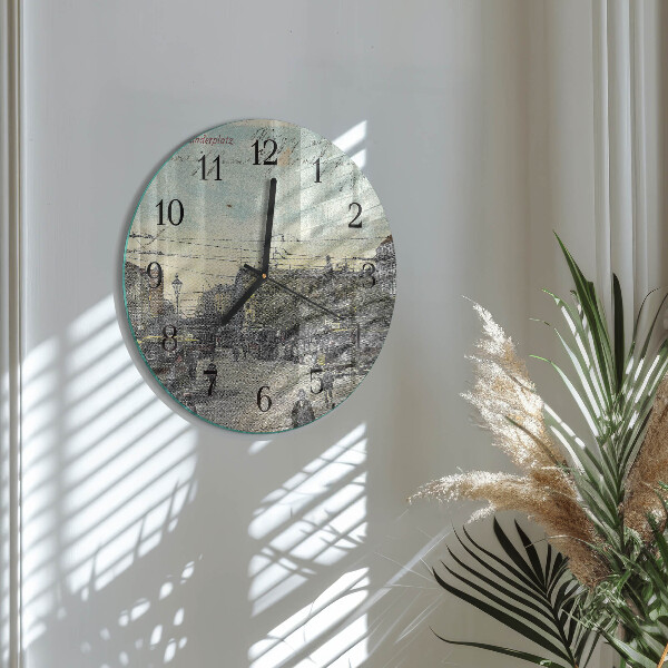 Orologio rotondo Cartolina