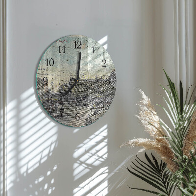 Orologio rotondo Cartolina