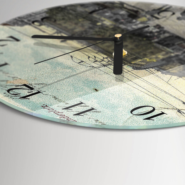 Orologio rotondo Cartolina