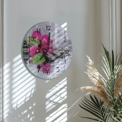 Orologio rotondo Orchidea
