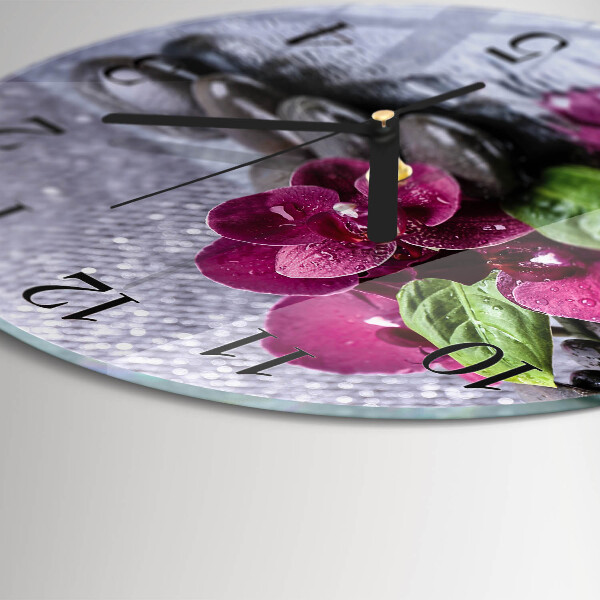 Orologio rotondo Orchidea