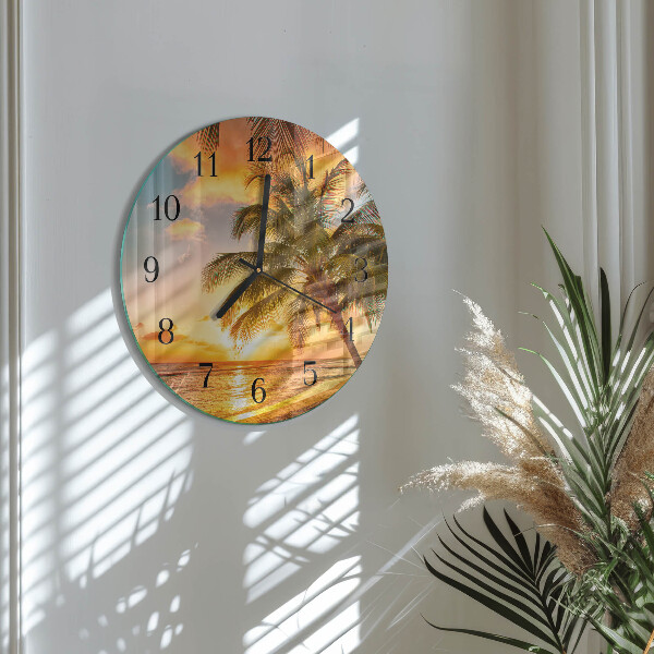 Orologio rotondo Tramonto