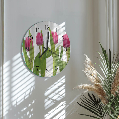 Orologio rotondo Tulipani