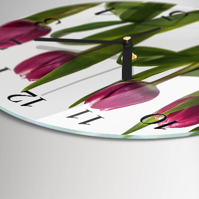 Orologio rotondo Tulipani