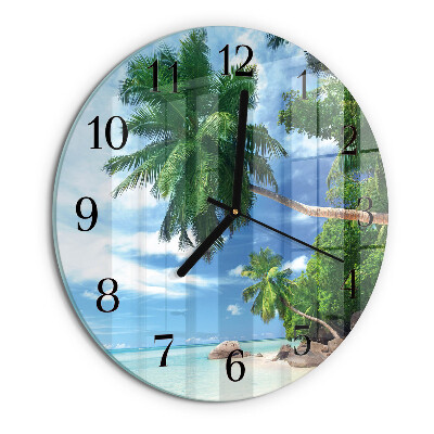 Orologio rotondo Palme
