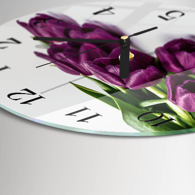 Orologio rotondo Tulipani