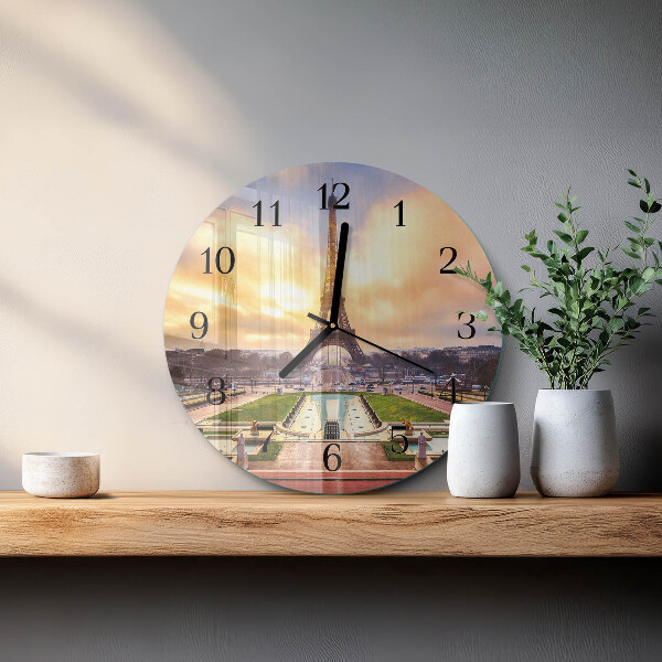 Orologio rotondo Torre Eiffel