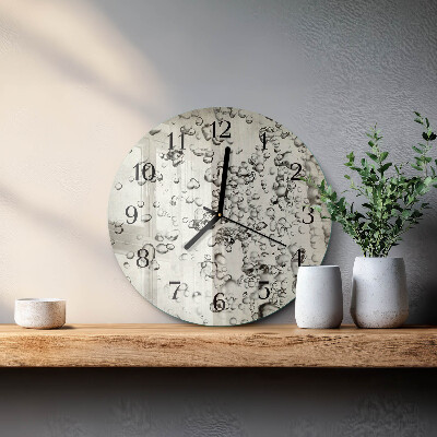 Orologio rotondo Gocce