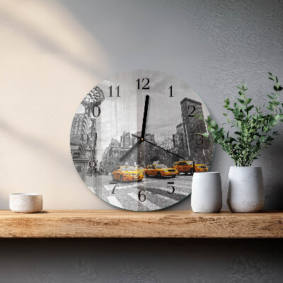 Orologio rotondo Taxi