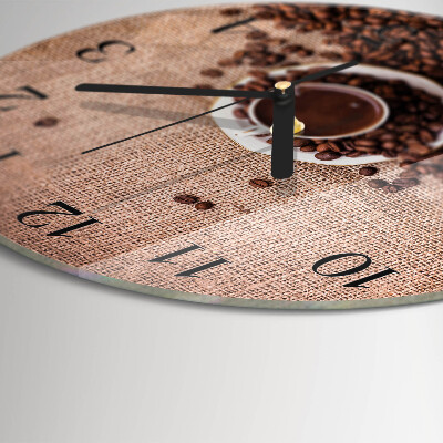 Orologio rotondo chicchi di caffè