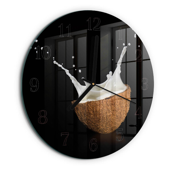 Orologio rotondo Noce di cocco