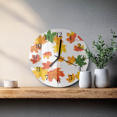 Orologio rotondo Foglie