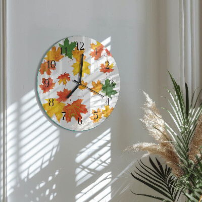 Orologio rotondo Foglie
