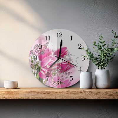 Orologio rotondo Farfalla