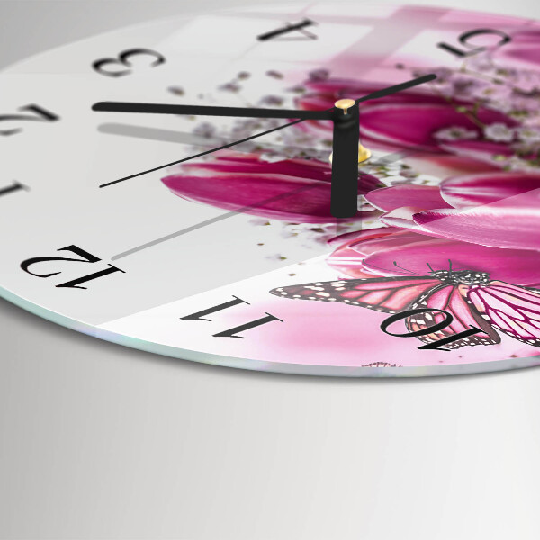 Orologio rotondo Farfalla