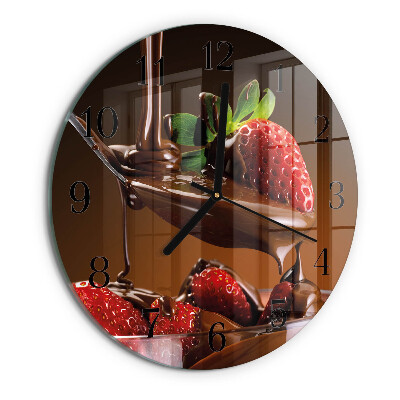 Orologio rotondo Fragole al cioccolato