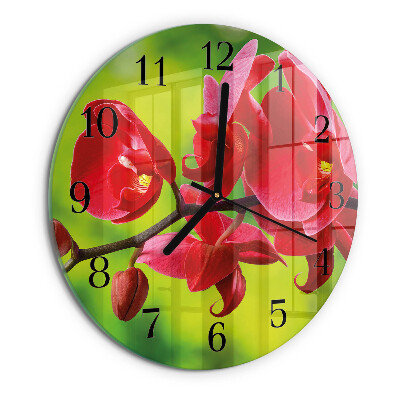 Orologio rotondo Orchidea