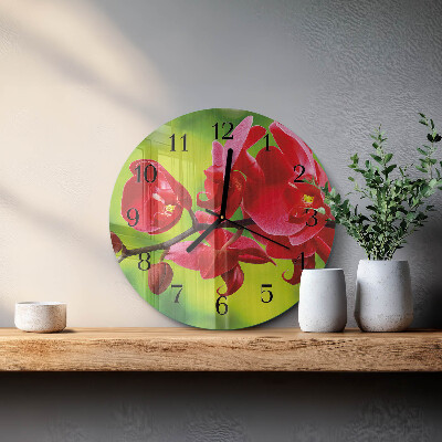 Orologio rotondo Orchidea
