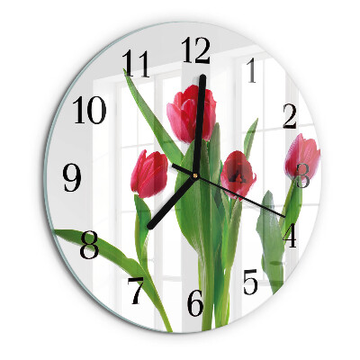 Orologio rotondo Tulipani
