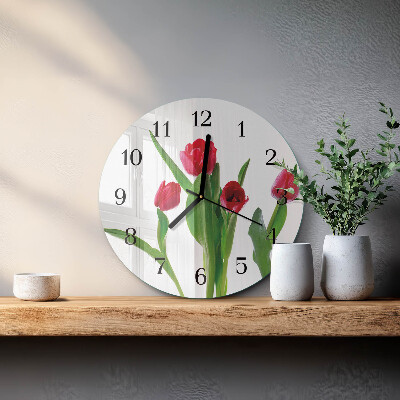 Orologio rotondo Tulipani