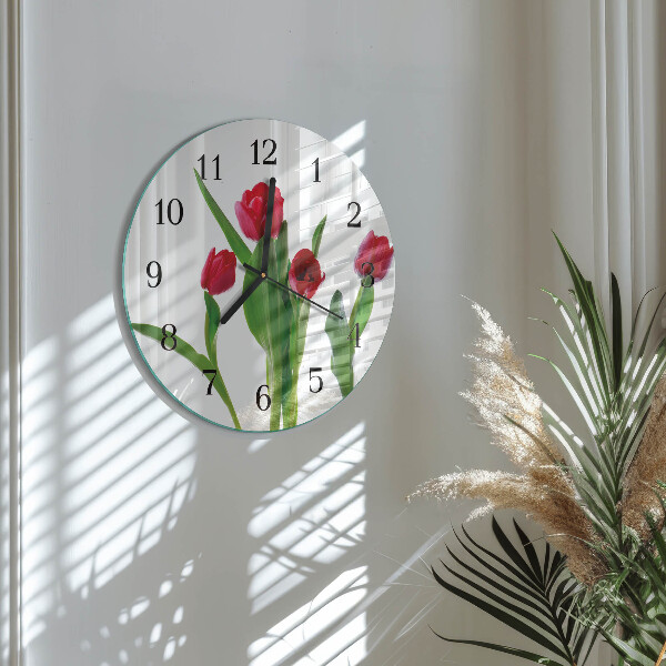 Orologio rotondo Tulipani
