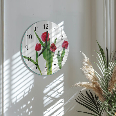 Orologio rotondo Tulipani
