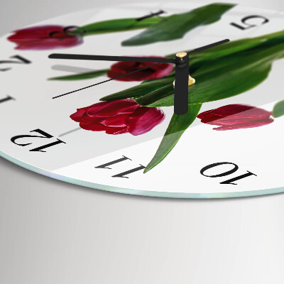 Orologio rotondo Tulipani