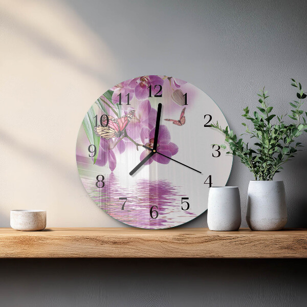 Orologio rotondo Farfalle