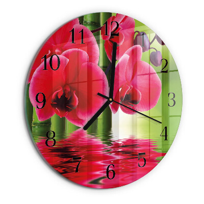 Orologio rotondo Orchidea