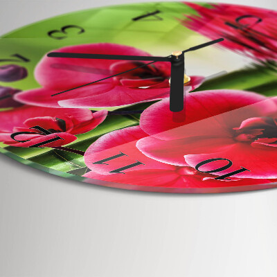 Orologio rotondo Orchidea