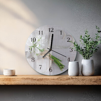 Orologio rotondo Bouquet di fiori