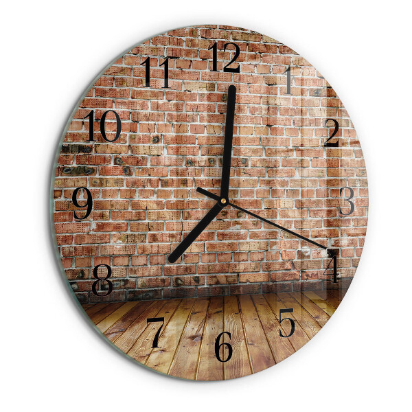 Orologio rotondo Mattone