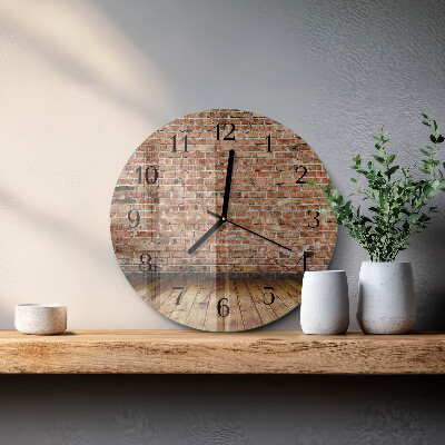 Orologio rotondo Mattone