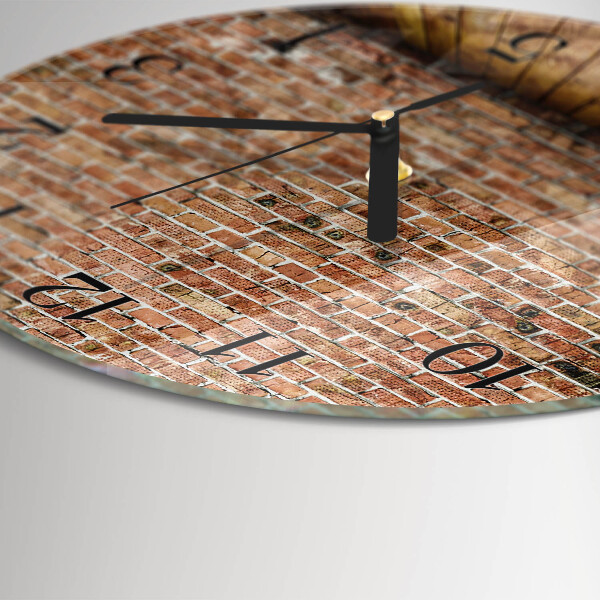 Orologio rotondo Mattone