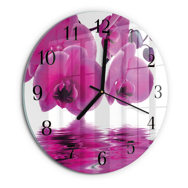 Orologio rotondo Orchidea