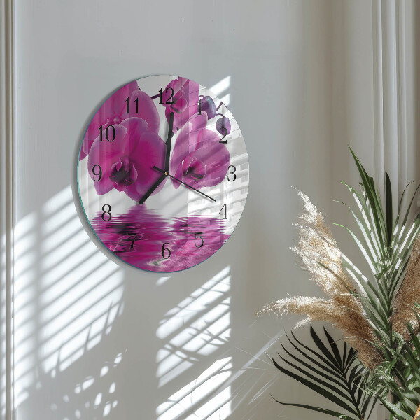 Orologio rotondo Orchidea