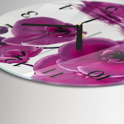 Orologio rotondo Orchidea