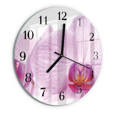 Orologio rotondo Orchidea