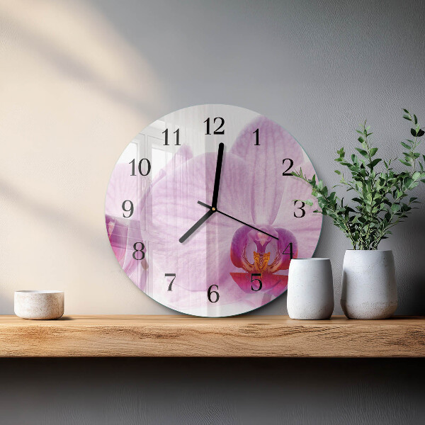Orologio rotondo Orchidea