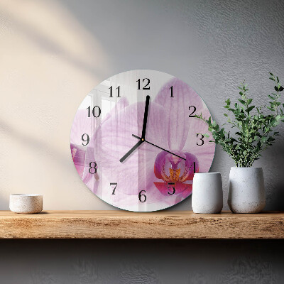 Orologio rotondo Orchidea