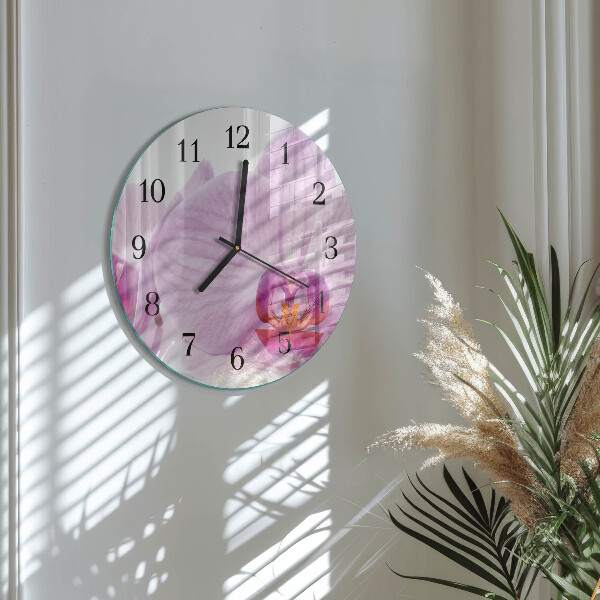 Orologio rotondo Orchidea