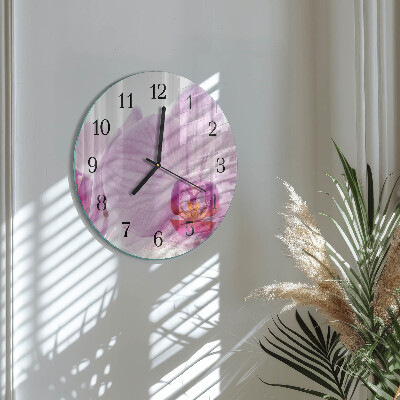 Orologio rotondo Orchidea