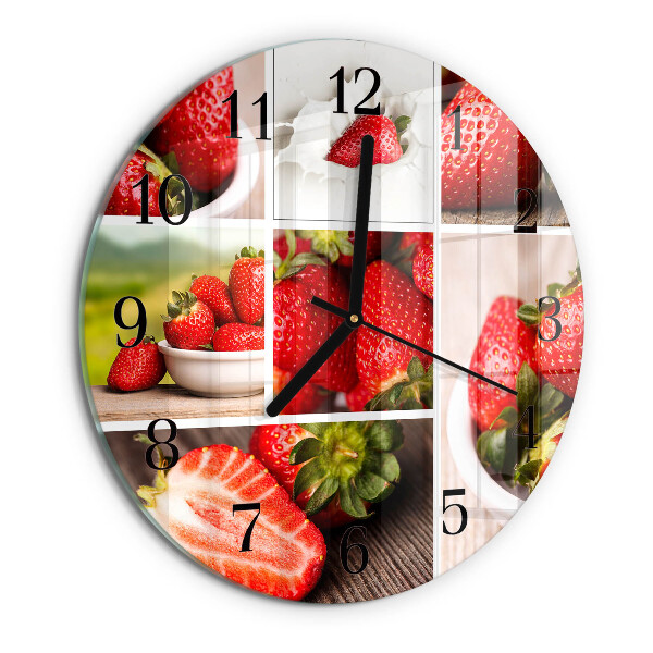 Orologio rotondo Fragole