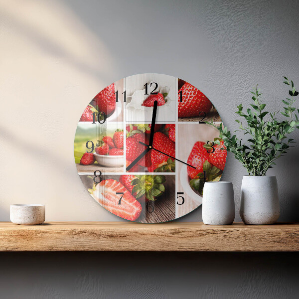 Orologio rotondo Fragole