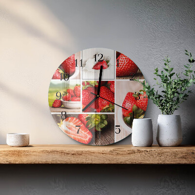 Orologio rotondo Fragole